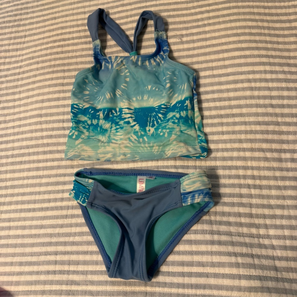 Limited Two Racerback Two Piece Toddler Swimsuit bikini  2T